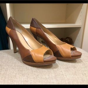 Nine West peep toe pumps